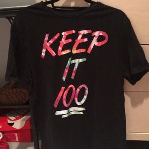 Forever 21 Keep It 100 Tshirt, Size Youth XL